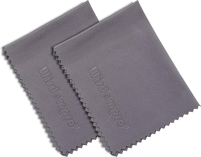 Wisdompro 8-Pack 6x7 Inches Microfiber Cleaning Cloth for Camera Lens, Glasses, Phone, iPhone, iPad, Tablet, Laptop, LCD TV, Computer Screen, Monitor and Other Electronics Device - Grey