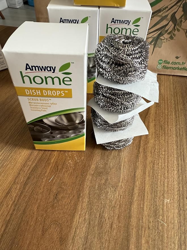 Clean Scrub Buds Pads, Stainless Steel Scouring Pads 4 Pieces Sold By Go Greens