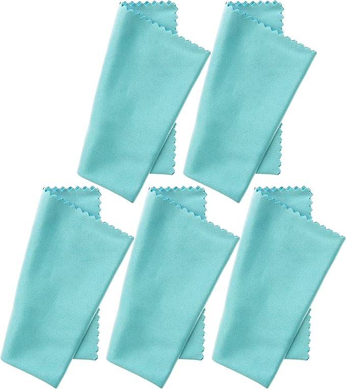 Record Cleaning Cloth Anti-Static - 5 Pack Microfiber Antistatic Towel Lint Free Vinyl Record Cleaner for Your LP Album Collection