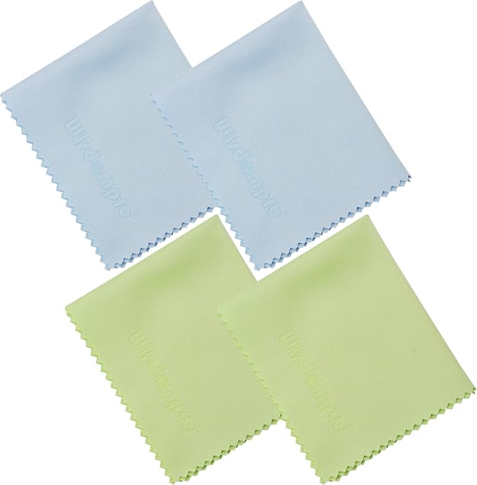 Wisdompro 8-Pack 5.7 x 6.9 Inches Microfiber Cleaning Cloth for Camera Lens, Glasses, Phone, iPhone, iPad, Tablet, Laptop, LCD TV, Computer Screen, Monitor and Other Electronics Device - Colorful