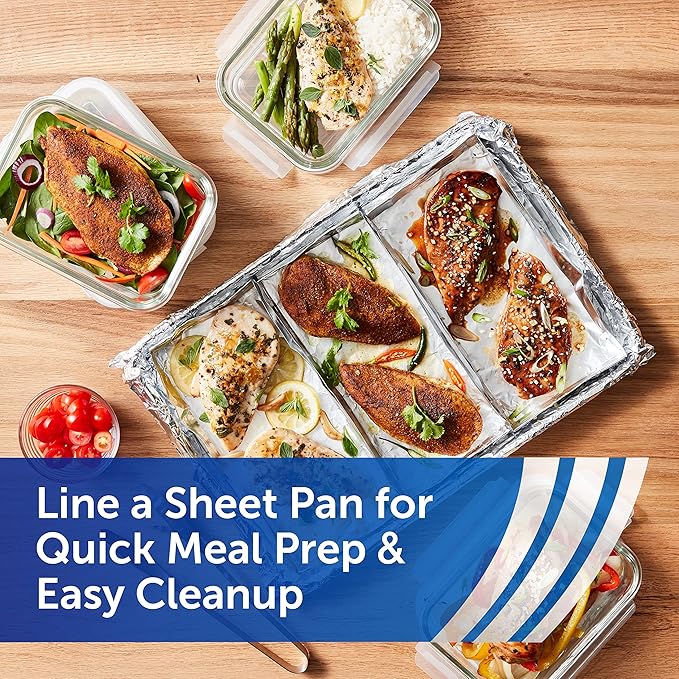 Reynolds Wrap Recycled Aluminum Foil, Recycled Foil Roll, Made From 100% Recycled Materials, With Secure Easy Open and Close Tab, 200 Sq. Ft.