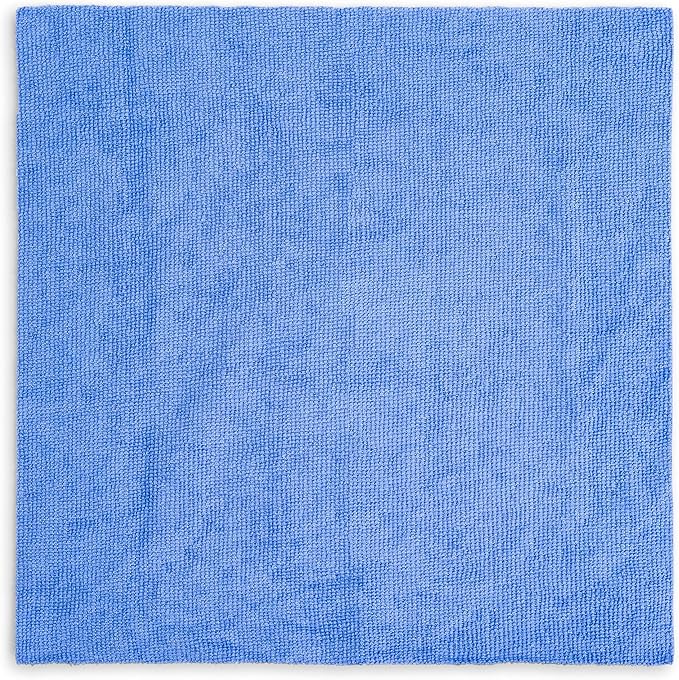 Buffalo 65102 Microfiber Cloths Economy Cleaning Cloths, Dispenser Wipes Box, Blue,12" x 12", 25-Pack