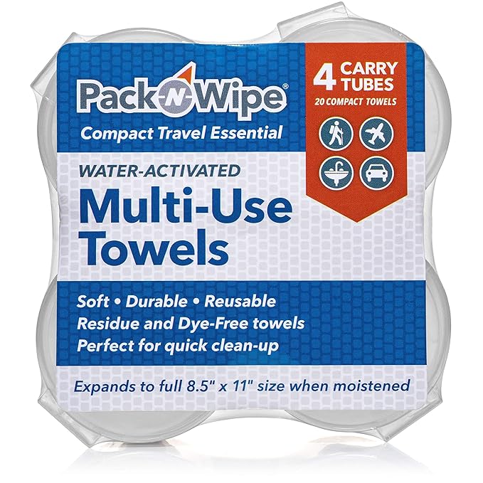 Disposable Compressed Towels - Absorbent & Durable Cleaning Rags - Compact Cleaning Cloth Travel Essentials - Soft Baby Wipes & Baby Towel - 8.5”x11”