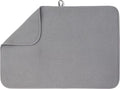 Bellemain XXL Dish Mat 24" x 17" ( LARGEST MAT ) Microfiber Dish Drying Mat , Super absorbent ( Dark Gray )