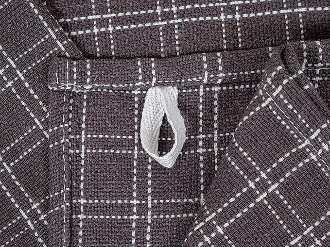 KAF Home Assorted Flat Kitchen Towels |100% Cotton - 18 x 28 inches | Ultra Absorbent Soft Dish Towels | Perfect for Cooking, Cleaning, and Drying Hands (Gray, 18 x 28-10 Pack)