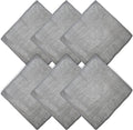 WHOOSH! Microfiber Cleaning Cloth, 6 Pack, Glasses and Screen Cleaning Cloth, Suitable for Car Screen, Computer, Laptop, iPad, MacBook, Smart Phone, Monitor, Eyeglasses, Watches (6 x 6 Inch), Grey